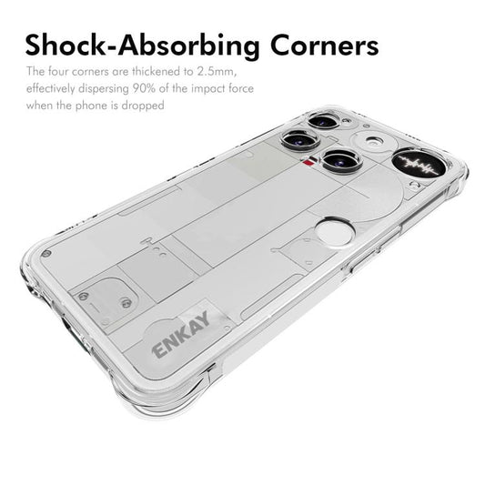 ENKAY Hat-Prince Transparent TPU Shockproof Phone Case, For Nothing Phone 3, For Nothing CMF Phone 2 Pro, For Nothing Phone 3a, For Nothing Phone 3a Pro, For Nothing CMF Phone 1, For Nothing Phone 2, For Nothing Phone 2a / 2a Plus