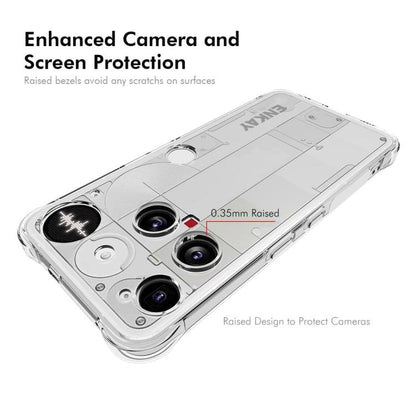 ENKAY Hat-Prince Transparent TPU Shockproof Phone Case, For Nothing Phone 3, For Nothing CMF Phone 2 Pro, For Nothing Phone 3a, For Nothing Phone 3a Pro, For Nothing CMF Phone 1, For Nothing Phone 2, For Nothing Phone 2a / 2a Plus