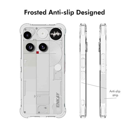 ENKAY Hat-Prince Transparent TPU Shockproof Phone Case, For Nothing Phone 3, For Nothing CMF Phone 2 Pro, For Nothing Phone 3a, For Nothing Phone 3a Pro, For Nothing CMF Phone 1, For Nothing Phone 2, For Nothing Phone 2a / 2a Plus