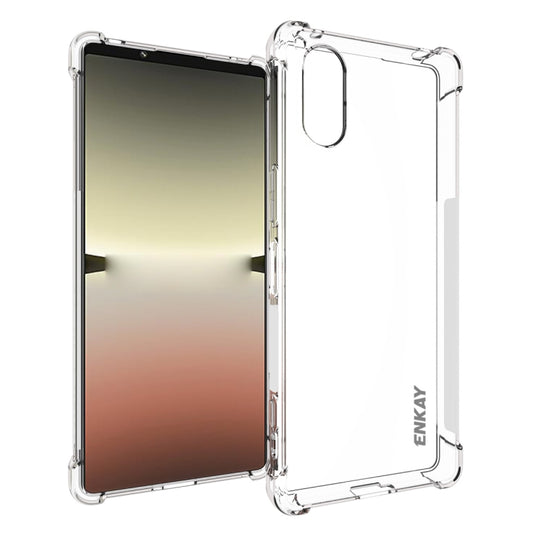 ENKAY Hat-Prince Transparent TPU Shockproof Phone Case, For Sony Xperia 5 V