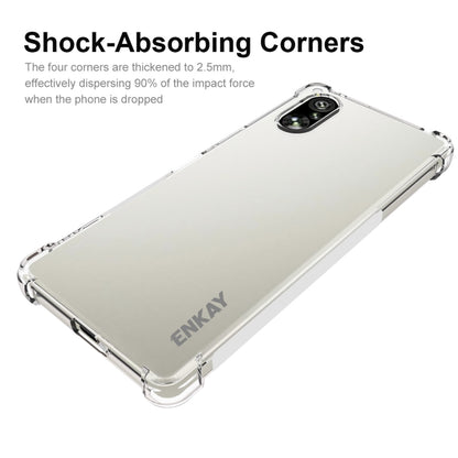 ENKAY Hat-Prince Transparent TPU Shockproof Phone Case, For Sony Xperia 5 V