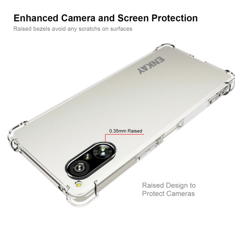 ENKAY Hat-Prince Transparent TPU Shockproof Phone Case, For Sony Xperia 5 V