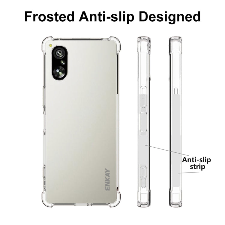 ENKAY Hat-Prince Transparent TPU Shockproof Phone Case, For Sony Xperia 5 V