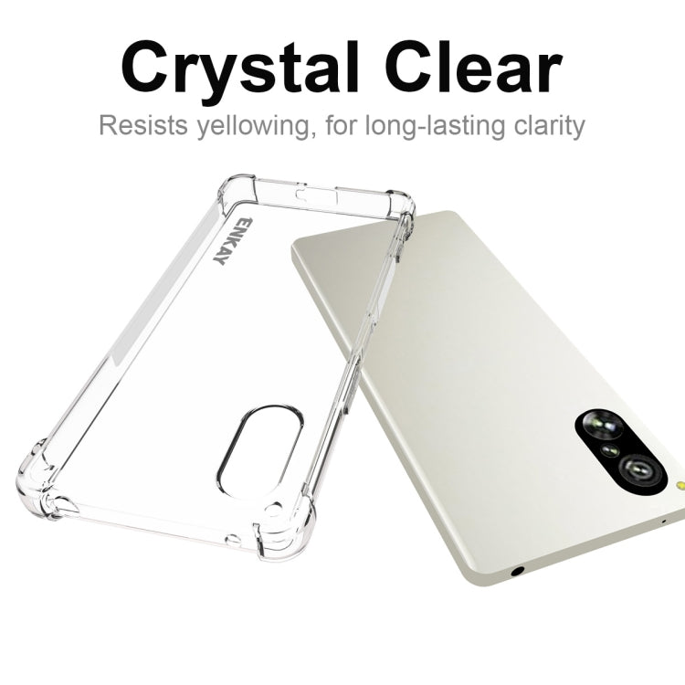 ENKAY Hat-Prince Transparent TPU Shockproof Phone Case, For Sony Xperia 5 V
