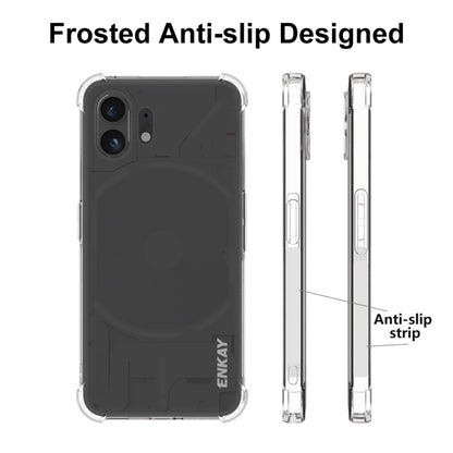ENKAY Transparent TPU Shockproof Phone Case with Glass Film, For Nothing Phone 2