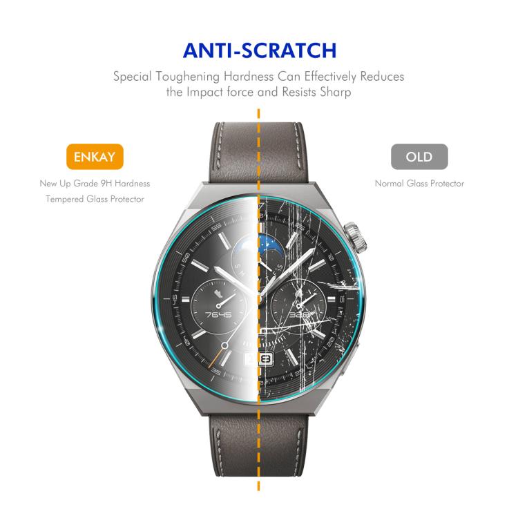 ENKAY 0.2mm 9H Tempered Glass Screen Protector Watch Film, For Samsung Galaxy Watch Ultra 47mm / Ultra 2025, For Samsung Galaxy Watch8 44mm, For Samsung Galaxy Watch8 40mm, For Samsung Galaxy Watch6 Classic / Ultra 47mm                                 ...