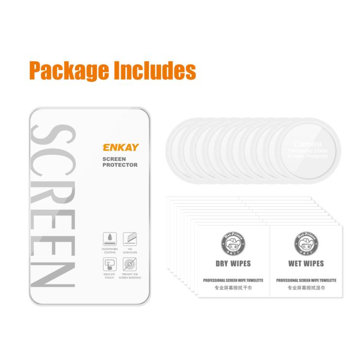 10pcs ENKAY 0.2mm 9H Tempered Glass Screen Protector Watch Film, For Samsung Galaxy Watch Ultra 47mm / Ultra 2025, For Samsung Galaxy Watch8 44mm, For Samsung Galaxy Watch8 40mm, For Samsung Galaxy Watch6 Classic / Ultra 47mm���������������������������...