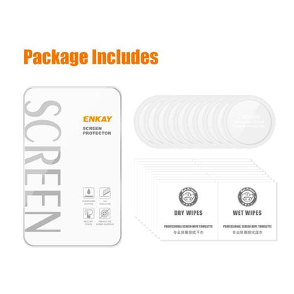 10pcs ENKAY 0.2mm 9H Tempered Glass Screen Protector Watch Film, For Samsung Galaxy Watch Ultra 47mm / Ultra 2025, For Samsung Galaxy Watch8 44mm, For Samsung Galaxy Watch8 40mm, For Samsung Galaxy Watch6 Classic / Ultra 47mm���������������������������...