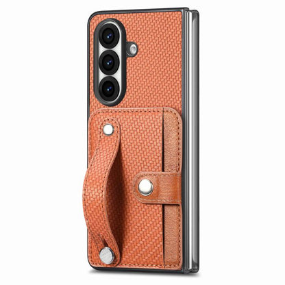 Wristband Kickstand Card Wallet Back Cover Phone Case, For Galaxy Z Fold8 Ultra 5G, For Galaxy Z Fold7 5G, For SGalaxy Z Fold6, For Galaxy Z Fold5