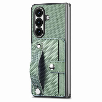 Wristband Kickstand Card Wallet Back Cover Phone Case, For Galaxy Z Fold8 Ultra 5G, For Galaxy Z Fold7 5G, For SGalaxy Z Fold6, For Galaxy Z Fold5