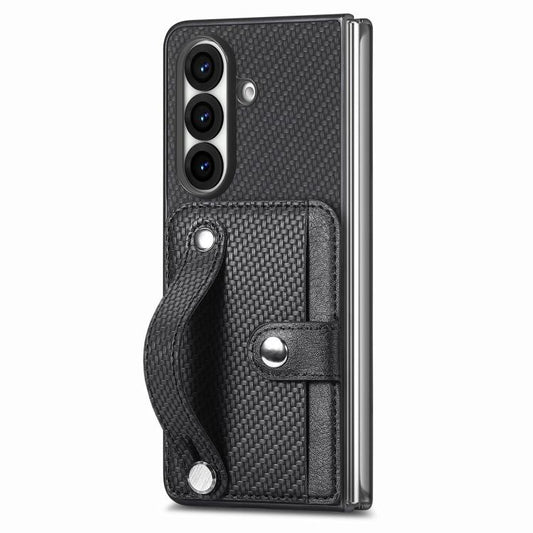 Wristband Kickstand Card Wallet Back Cover Phone Case, For Galaxy Z Fold8 Ultra 5G, For Galaxy Z Fold7 5G, For SGalaxy Z Fold6, For Galaxy Z Fold5