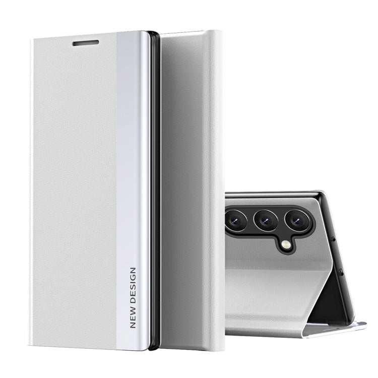 Side Electroplated Adsorption Leather Phone Case, For Samsung Galaxy A16 5G, For Samsung Galaxy A06 4G, For Samsung Galaxy S24 FE 5G, For Samsung Galaxy A55, For Samsung Galaxy A35, For Samsung Galaxy S24 Ultra 5G, For Samsung Galaxy S24+ 5G           ...