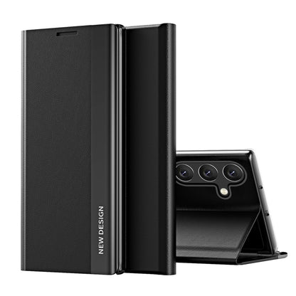 Side Electroplated Adsorption Leather Phone Case, For Samsung Galaxy A16 5G, For Samsung Galaxy A06 4G, For Samsung Galaxy S24 FE 5G, For Samsung Galaxy A55, For Samsung Galaxy A35, For Samsung Galaxy S24 Ultra 5G, For Samsung Galaxy S24+ 5G           ...