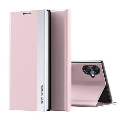 Side Electroplated Adsorption Leather Phone Case, For Samsung Galaxy A16 5G, For Samsung Galaxy A06 4G, For Samsung Galaxy S24 FE 5G, For Samsung Galaxy A55, For Samsung Galaxy A35, For Samsung Galaxy S24 Ultra 5G, For Samsung Galaxy S24+ 5G           ...