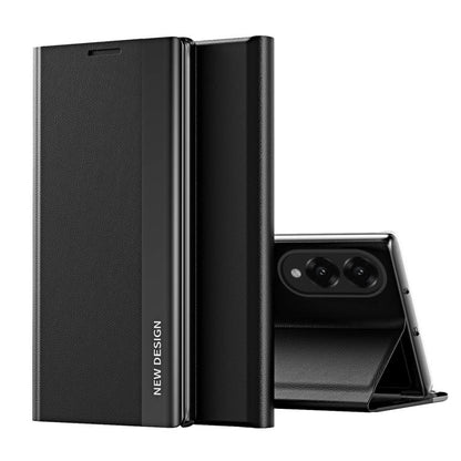 Side Electroplated Adsorption Leather Phone Case, For Samsung Galaxy S26+ 5G, For Samsung Galaxy S26  Ultra 5G, For Samsung Galaxy S26 5G, For Samsung Galaxy S25 FE 5G, For Samsung Galaxy A07 5G, For Samsung Galaxy A17 5G, For Samsung Galaxy S25 Edge 5...