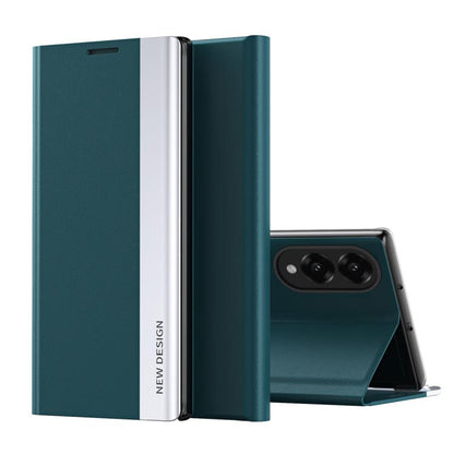 Side Electroplated Adsorption Leather Phone Case, For Samsung Galaxy S26+ 5G, For Samsung Galaxy S26  Ultra 5G, For Samsung Galaxy S26 5G, For Samsung Galaxy S25 FE 5G, For Samsung Galaxy A07 5G, For Samsung Galaxy A17 5G, For Samsung Galaxy S25 Edge 5...