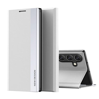 Side Electroplated Adsorption Leather Phone Case, For Samsung Galaxy S26+ 5G, For Samsung Galaxy S26  Ultra 5G, For Samsung Galaxy S26 5G, For Samsung Galaxy S25 FE 5G, For Samsung Galaxy A07 5G, For Samsung Galaxy A17 5G, For Samsung Galaxy S25 Edge 5...