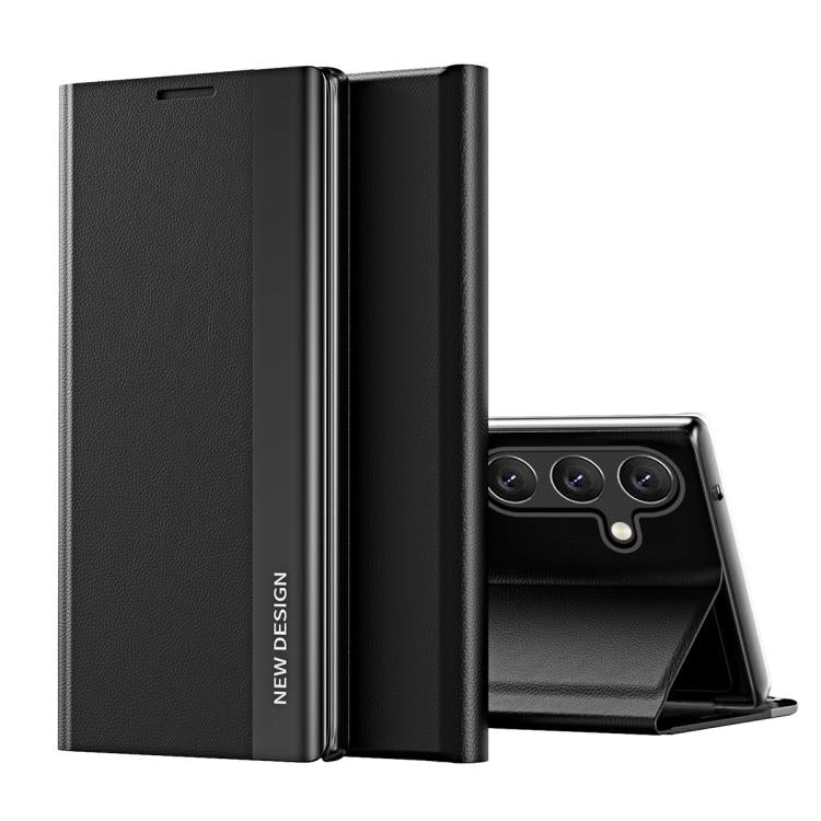 Side Electroplated Adsorption Leather Phone Case, For Samsung Galaxy S26+ 5G, For Samsung Galaxy S26  Ultra 5G, For Samsung Galaxy S26 5G, For Samsung Galaxy S25 FE 5G, For Samsung Galaxy A07 5G, For Samsung Galaxy A17 5G, For Samsung Galaxy S25 Edge 5...