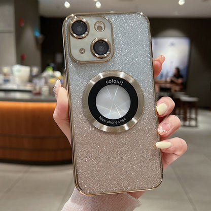 Gradient Glitter Electroplating MagSafe TPU Phone Case, For iPhone 13 Pro, For iPhone 13, For iPhone 12, For iPhone 12 Pro Max, For iPhone 12 Pro, For iPhone 11 Pro Max, For iPhone 11, For iPhone 11 Pro