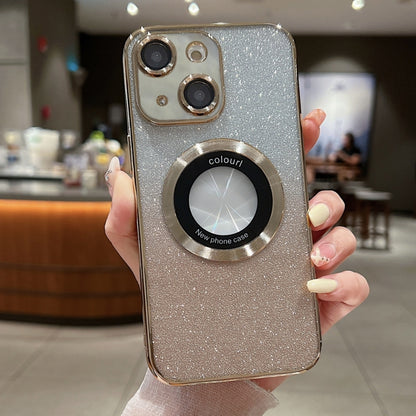Gradient Glitter Electroplating MagSafe TPU Phone Case