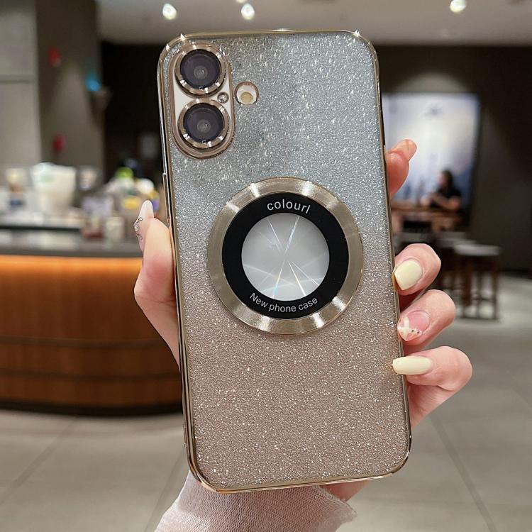 Gradient Glitter Electroplating MagSafe TPU Phone Case, For iPhone 17e / 16e, For iPhone 17 Pro Max, For iPhone 17 Pro, For iPhone 17, For iPhone Air, For iPhone 16 Pro Max, For iPhone 16 Pro, For iPhone 16 Plus, For iPhone 15 Pro Max, For iPhone 15 Pr...
