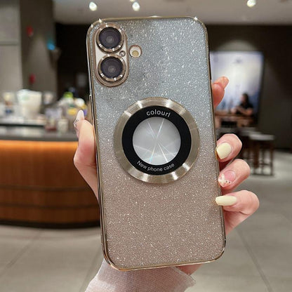Gradient Glitter Electroplating MagSafe TPU Phone Case, For iPhone 17e / 16e, For iPhone 17 Pro Max, For iPhone 17 Pro, For iPhone 17, For iPhone Air, For iPhone 16 Pro Max, For iPhone 16 Pro, For iPhone 16 Plus, For iPhone 15 Pro Max, For iPhone 15 Pr...