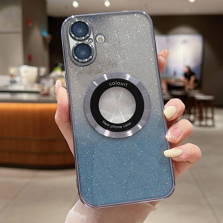 Gradient Glitter Electroplating MagSafe TPU Phone Case, For iPhone 17e / 16e, For iPhone 17 Pro Max, For iPhone 17 Pro, For iPhone 17, For iPhone Air, For iPhone 16 Pro Max, For iPhone 16 Pro, For iPhone 16 Plus, For iPhone 15 Pro Max, For iPhone 15 Pr...