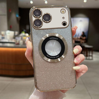 Gradient Glitter Electroplating MagSafe TPU Phone Case, For iPhone 17e / 16e, For iPhone 17 Pro Max, For iPhone 17 Pro, For iPhone 17, For iPhone Air, For iPhone 16 Pro Max, For iPhone 16 Pro, For iPhone 16 Plus, For iPhone 15 Pro Max, For iPhone 15 Pr...