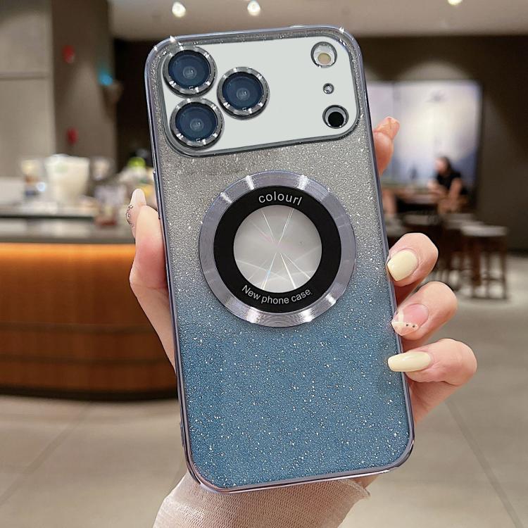 Gradient Glitter Electroplating MagSafe TPU Phone Case, For iPhone 17e / 16e, For iPhone 17 Pro Max, For iPhone 17 Pro, For iPhone 17, For iPhone Air, For iPhone 16 Pro Max, For iPhone 16 Pro, For iPhone 16 Plus, For iPhone 15 Pro Max, For iPhone 15 Pr...