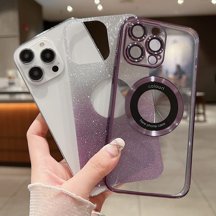 Gradient Glitter Electroplating MagSafe TPU Phone Case, For iPhone 13 Pro, For iPhone 13, For iPhone 12, For iPhone 12 Pro Max, For iPhone 12 Pro, For iPhone 11 Pro Max, For iPhone 11, For iPhone 11 Pro