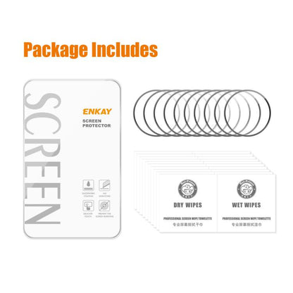 10pcs ENKAY 3D Full Coverage Soft PC Edge PMMA HD Screen Film, For Galaxy Watch Ultra2 2026 / 2025 / 1 2024, For Galaxy Watch9 / 8 44mm, For Galaxy Watch9 / 8 40mm, For Galaxy Watch8 Classic 46mm, For Galaxy Watch6 / Watch7 44mm                        ...