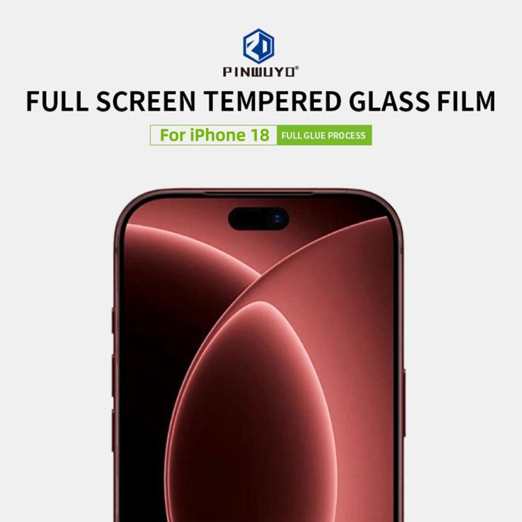 PINWUYO 9H 2.5D Full Screen Tempered Glass Film, For iPhone 18, For iPhone 18 Pro, For iPhone 18 Pro Max, For iPhone 17 Pro Max, For iPhone 17 Pro, For iPhone 17, For iPhone Air, For iPhone 16 Pro Max, For iPhone 16 Pro, For iPhone 16 Plus, For iPhone ...