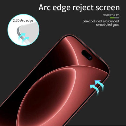 PINWUYO 9H 2.5D Full Screen Tempered Glass Film, For iPhone 18, For iPhone 18 Pro, For iPhone 18 Pro Max, For iPhone 17 Pro Max, For iPhone 17 Pro, For iPhone 17, For iPhone Air, For iPhone 16 Pro Max, For iPhone 16 Pro, For iPhone 16 Plus, For iPhone ...