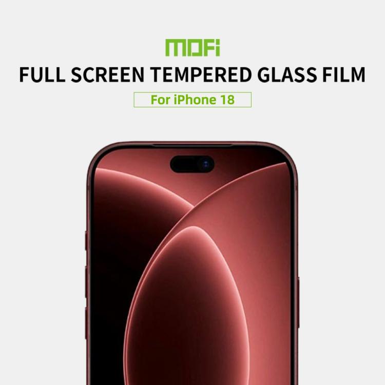 MOFI 9H 2.5D Full Screen Tempered Glass Film, For iPhone 18, For iPhone 18 Pro, For iPhone 18 Pro Max, For iPhone 17 Pro Max, For iPhone 17 Pro, For iPhone 17, For iPhone  Air, For iPhone 16 Pro Max, For iPhone 16 Pro, For iPhone 16 Plus               ...