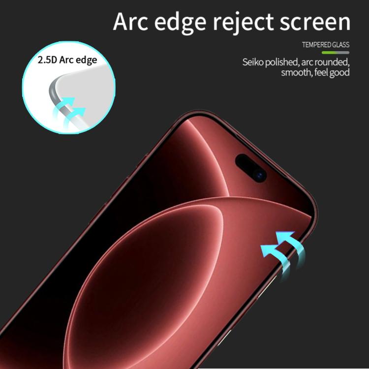 MOFI 9H 2.5D Full Screen Tempered Glass Film, For iPhone 18, For iPhone 18 Pro, For iPhone 18 Pro Max, For iPhone 17 Pro Max, For iPhone 17 Pro, For iPhone 17, For iPhone  Air, For iPhone 16 Pro Max, For iPhone 16 Pro, For iPhone 16 Plus               ...
