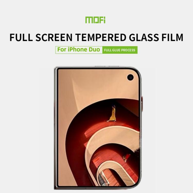 MOFI 9H 2.5D Full Screen Tempered Glass Film, For iPhone Duo Outer Screen, For iPhone 18, For iPhone 18 Pro, For iPhone 18 Pro Max, For iPhone 17 Pro Max, For iPhone 17 Pro, For iPhone 17, For iPhone  Air, For iPhone 16 Pro Max, For iPhone 16 Pro      ...