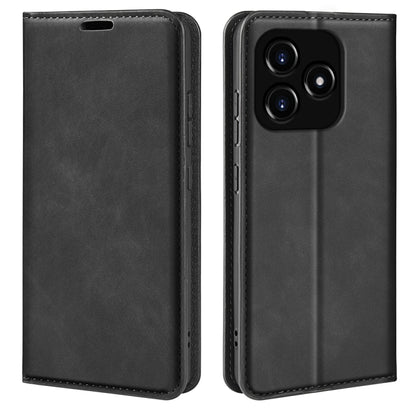 Retro-skin Magnetic Suction Leather Phone Case, For Realme 11X, For Realme Narzo N53, For Realme C65 4G, For Realme C85 5G / 15x 5G, For Realme 15 5G / 15 Pro 5G