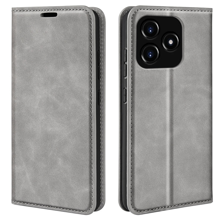 Retro-skin Magnetic Suction Leather Phone Case, For Realme 11X, For Realme Narzo N53, For Realme C65 4G, For Realme C85 5G / 15x 5G, For Realme 15 5G / 15 Pro 5G