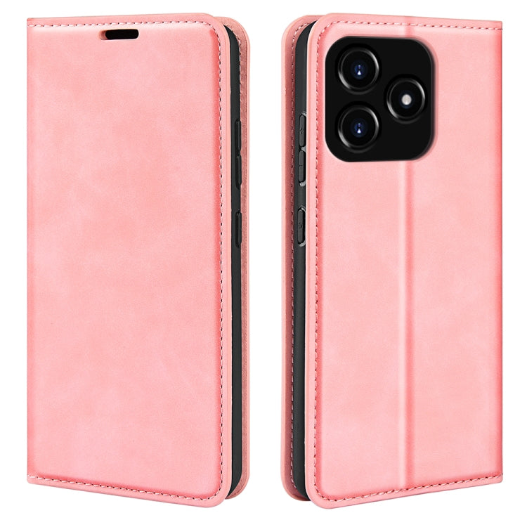 Retro-skin Magnetic Suction Leather Phone Case, For Realme 11X, For Realme Narzo N53, For Realme C65 4G, For Realme C85 5G / 15x 5G, For Realme 15 5G / 15 Pro 5G