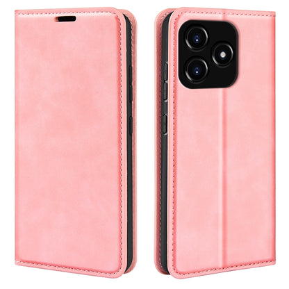 Retro-skin Magnetic Suction Leather Phone Case, For Realme 11X, For Realme Narzo N53, For Realme C65 4G, For Realme C85 5G / 15x 5G, For Realme 15 5G / 15 Pro 5G