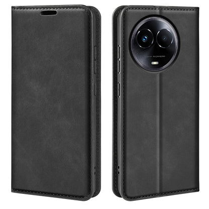 Retro-skin Magnetic Suction Leather Phone Case, For Realme 11X, For Realme Narzo N53, For Realme C65 4G, For Realme C85 5G / 15x 5G, For Realme 15 5G / 15 Pro 5G