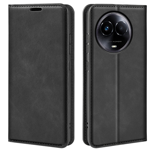 Retro-skin Magnetic Suction Leather Phone Case, For Realme 11X, For Realme Narzo N53, For Realme C65 4G, For Realme C85 5G / 15x 5G, For Realme 15 5G / 15 Pro 5G