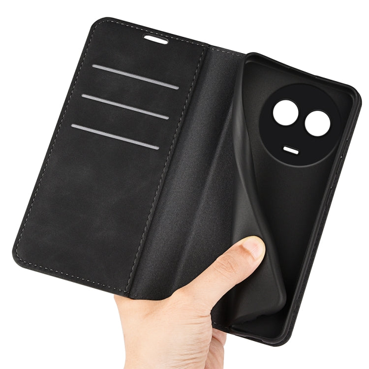 Retro-skin Magnetic Suction Leather Phone Case, For Realme 11X, For Realme Narzo N53, For Realme C65 4G, For Realme C85 5G / 15x 5G, For Realme 15 5G / 15 Pro 5G