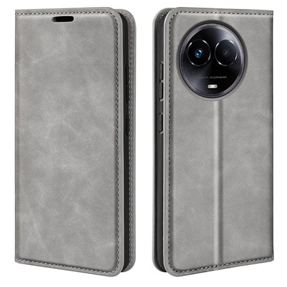 Retro-skin Magnetic Suction Leather Phone Case, For Realme 11X, For Realme Narzo N53, For Realme C65 4G, For Realme C85 5G / 15x 5G, For Realme 15 5G / 15 Pro 5G