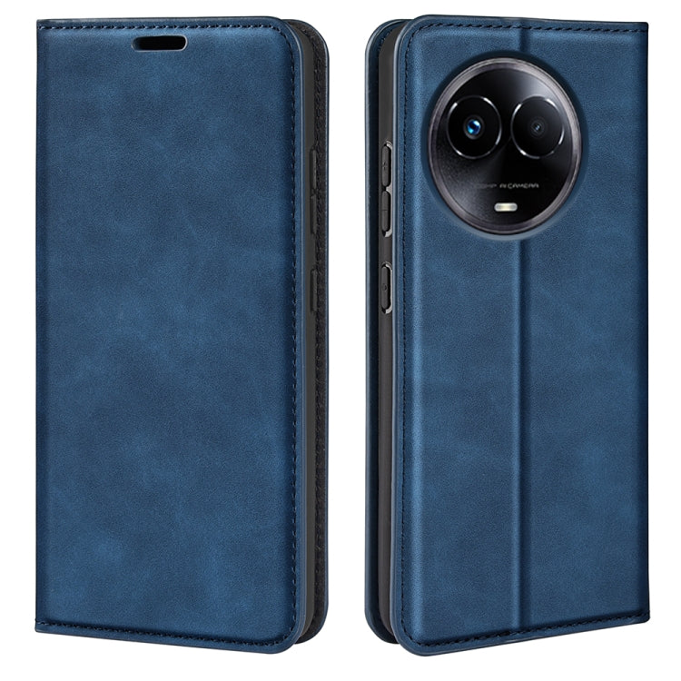 Retro-skin Magnetic Suction Leather Phone Case, For Realme 11X, For Realme Narzo N53, For Realme C65 4G, For Realme C85 5G / 15x 5G, For Realme 15 5G / 15 Pro 5G