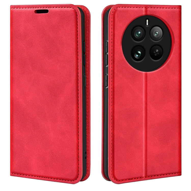 Retro-skin Magnetic Suction Leather Phone Case, For Realme 12+ 5G, For Realme 12 Pro+, For Realme C67 4G, For Realme 11X, For Realme Narzo N53, For Realme C65 4G