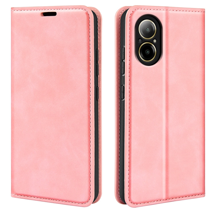 Retro-skin Magnetic Suction Leather Phone Case, For Realme 12+ 5G, For Realme 12 Pro+, For Realme C67 4G, For Realme 11X, For Realme Narzo N53, For Realme C65 4G