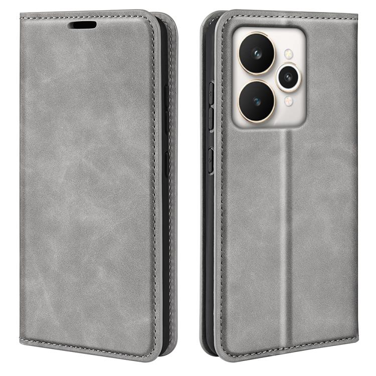 Retro-skin Magnetic Suction Leather Phone Case, For Realme 11X, For Realme Narzo N53, For Realme C65 4G, For Realme C85 5G / 15x 5G, For Realme 15 5G / 15 Pro 5G