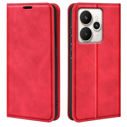 Retro-skin Magnetic Suction Leather Phone Case, For Realme 11X, For Realme Narzo N53, For Realme C65 4G, For Realme C85 5G / 15x 5G, For Realme 15 5G / 15 Pro 5G