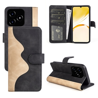 Stitching Horizontal Flip Leather Phone Case, For Realme 12+ 5G, For Realme 12 Pro+, For Realme C67 4G, For Realme 11X, For Realme C65 4G, For Realme Narzo N53 / C53